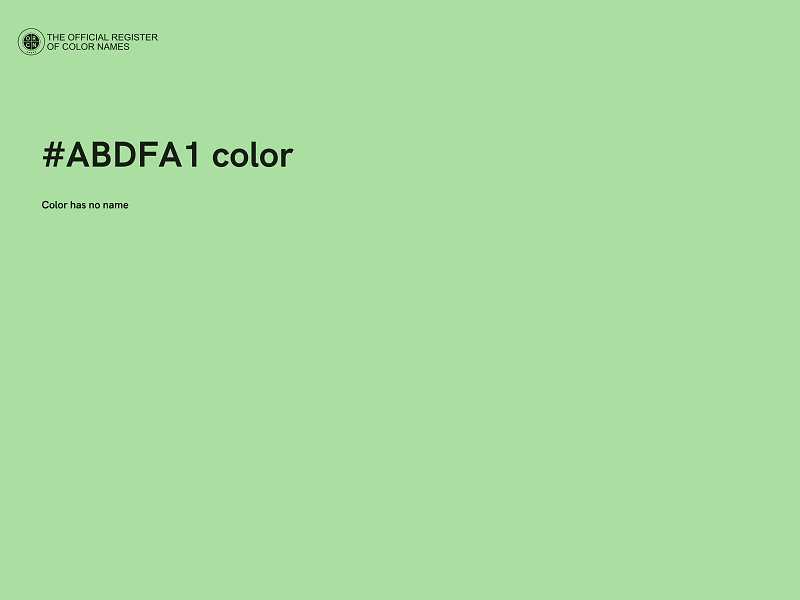 #ABDFA1 color image