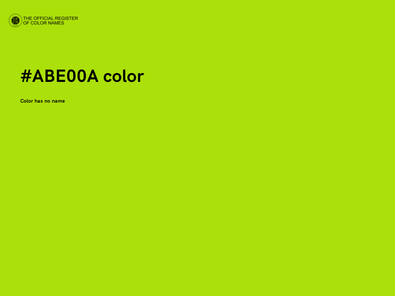 #ABE00A color image