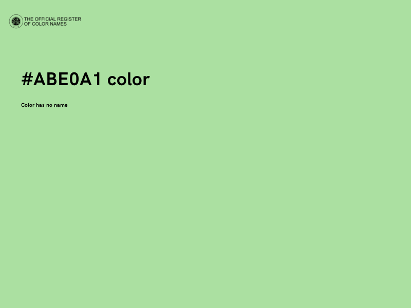 #ABE0A1 color image