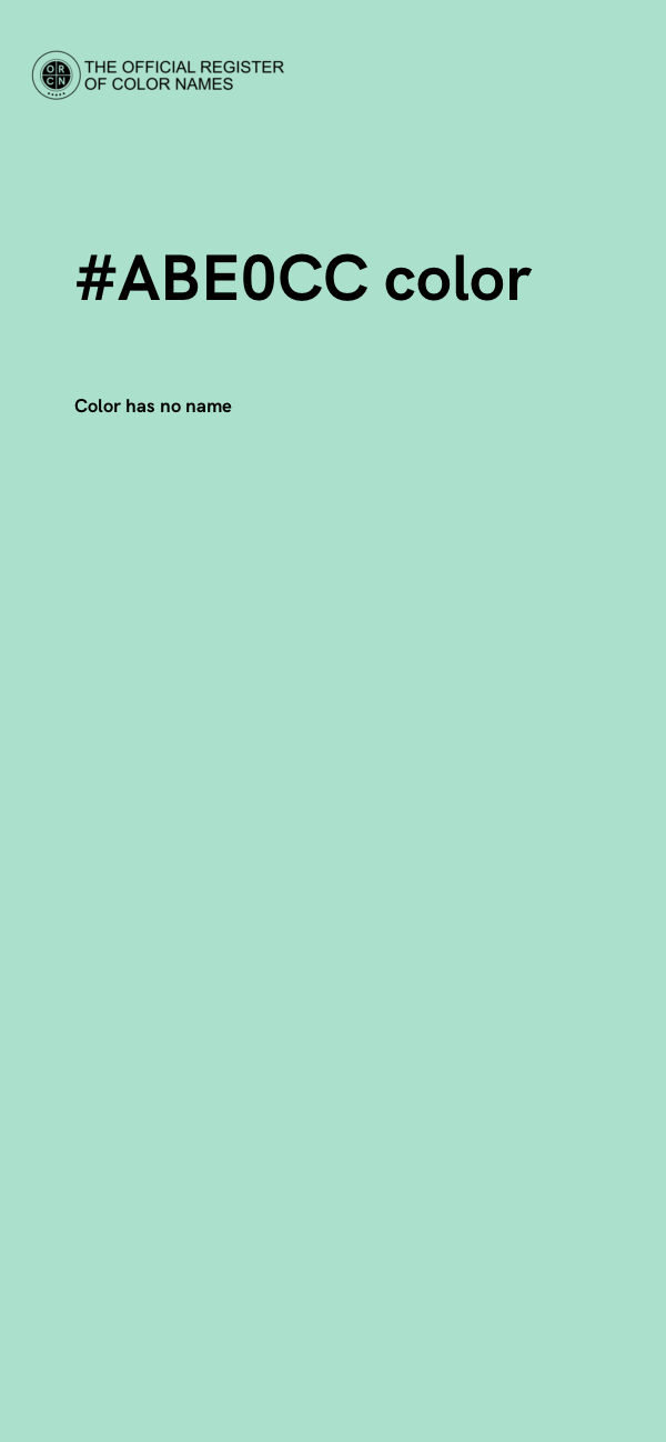 #ABE0CC color image