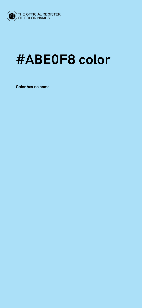 #ABE0F8 color image