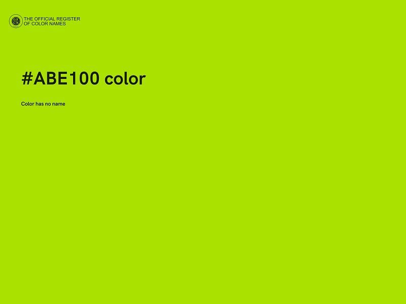 #ABE100 color image