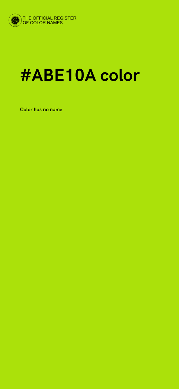 #ABE10A color image