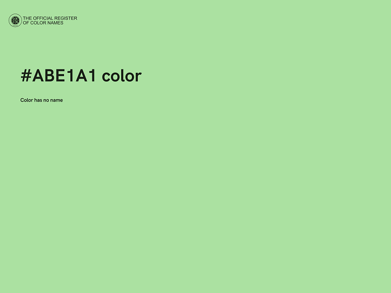 #ABE1A1 color image