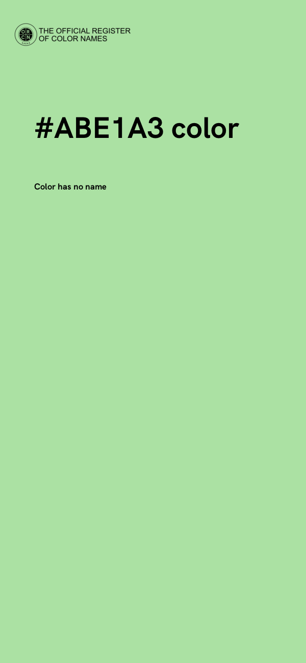 #ABE1A3 color image