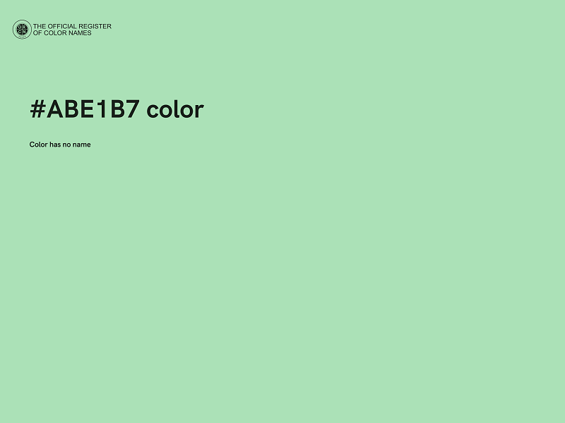 #ABE1B7 color image