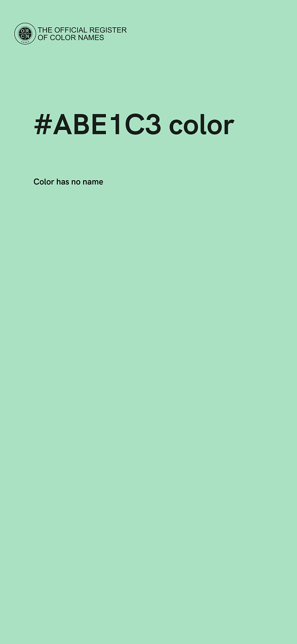 #ABE1C3 color image