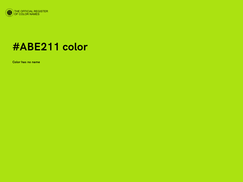 #ABE211 color image