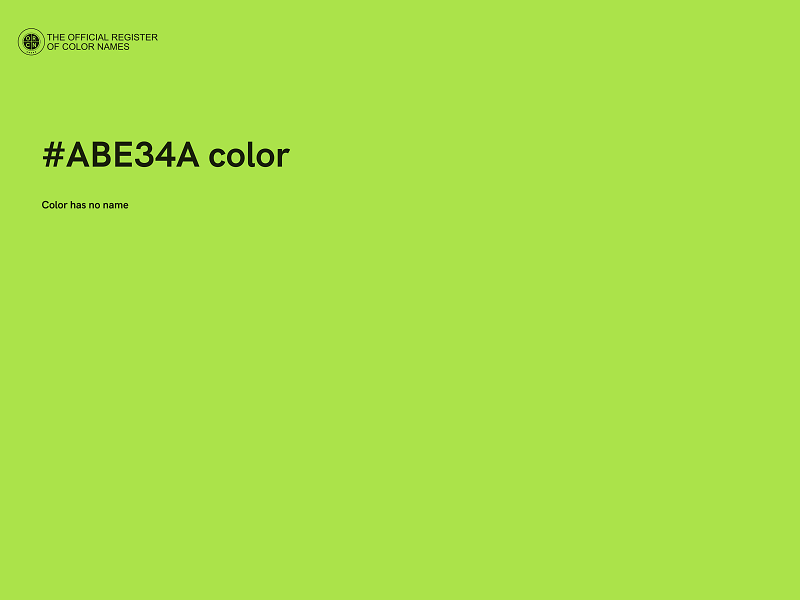 #ABE34A color image