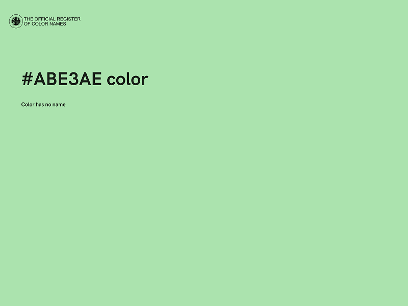 #ABE3AE color image