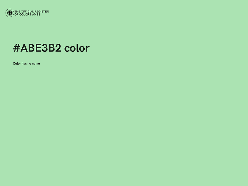 #ABE3B2 color image