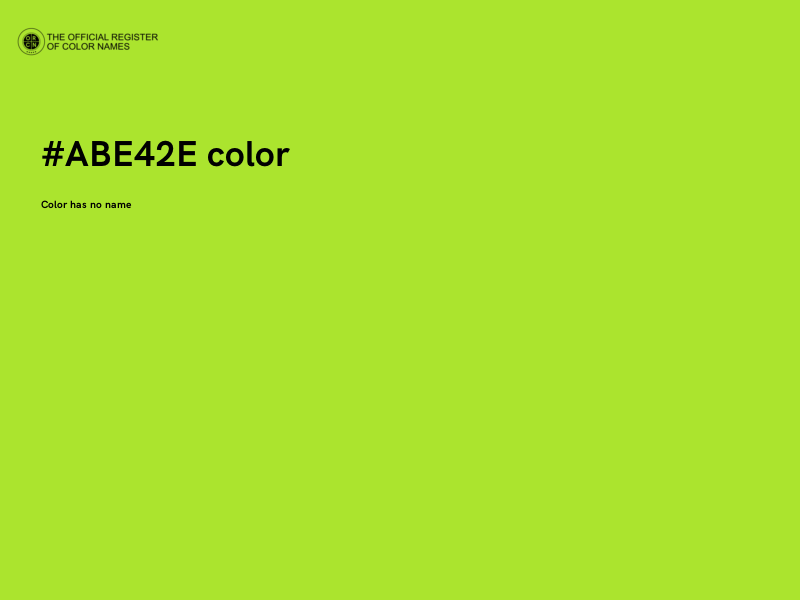 #ABE42E color image