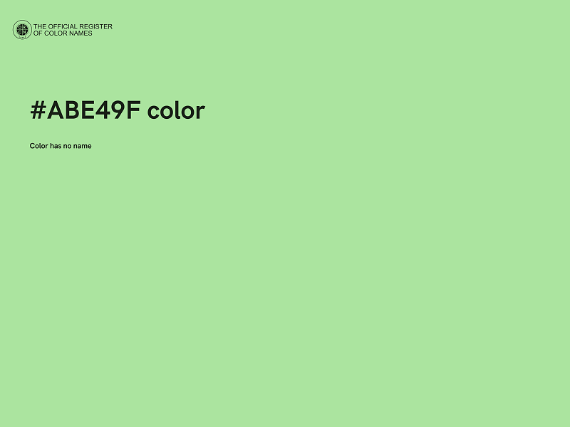 #ABE49F color image