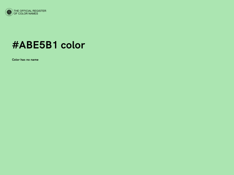 #ABE5B1 color image