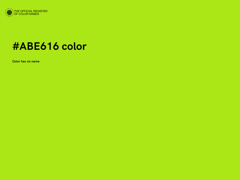 #ABE616 color image