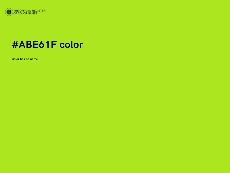 #ABE61F color image