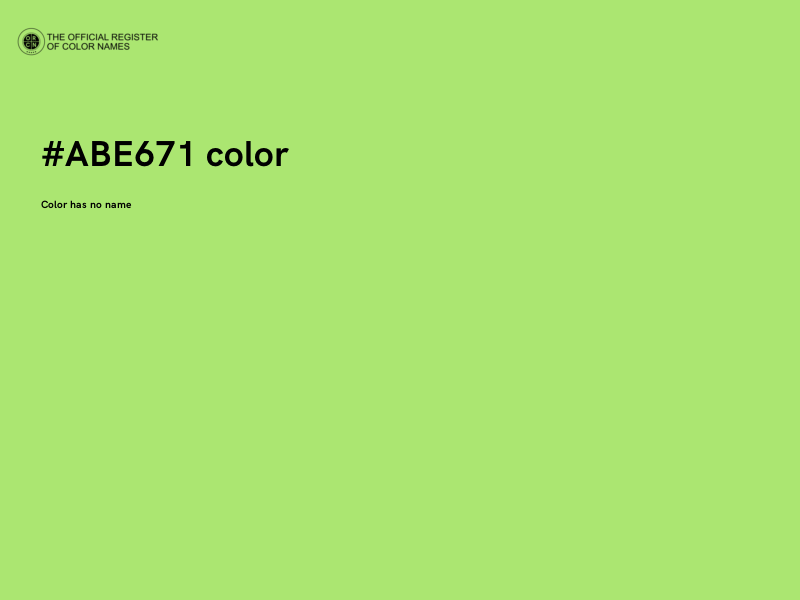 #ABE671 color image
