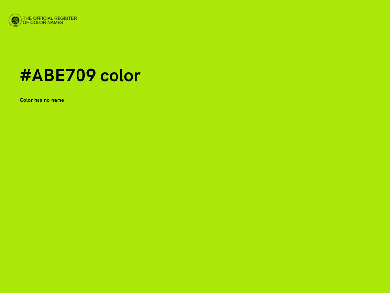 #ABE709 color image