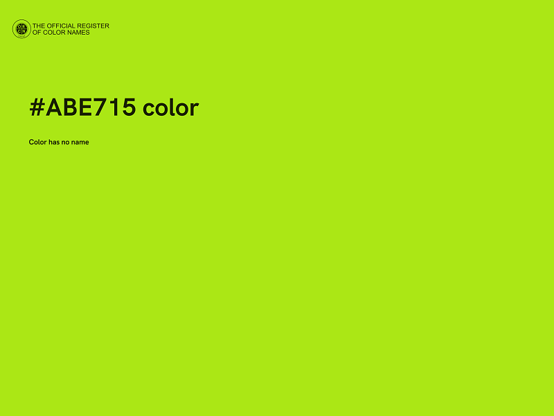 #ABE715 color image