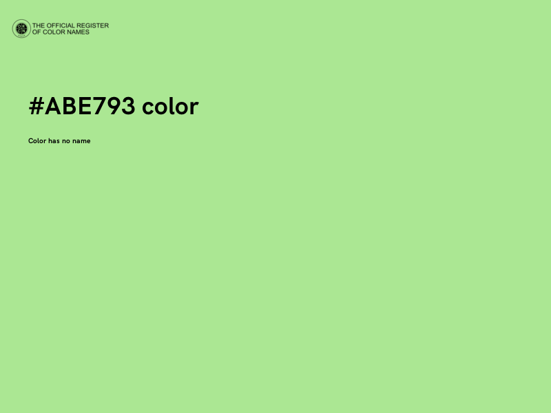 #ABE793 color image