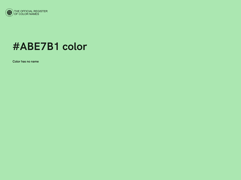 #ABE7B1 color image