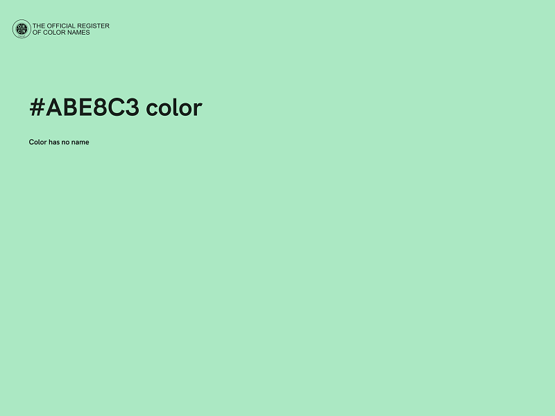 #ABE8C3 color image