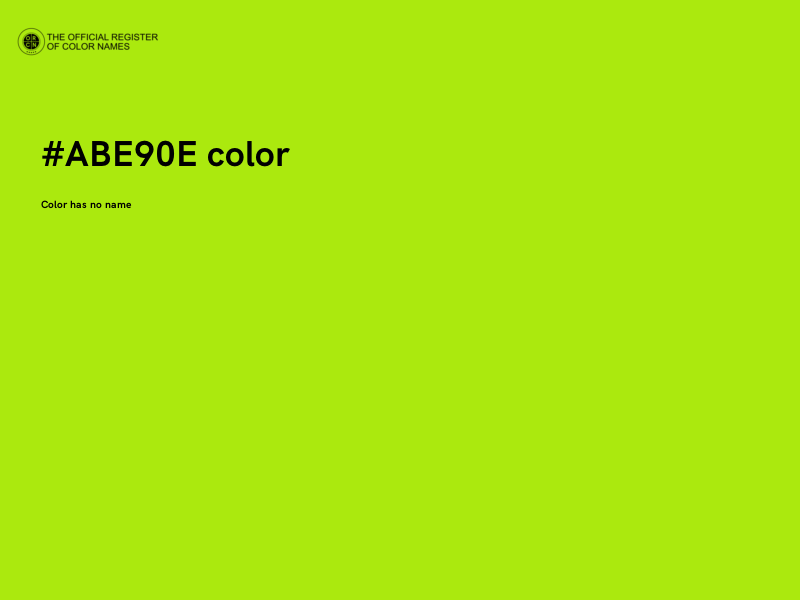#ABE90E color image