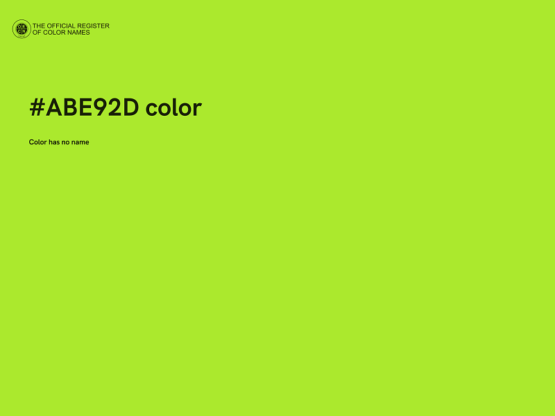 #ABE92D color image