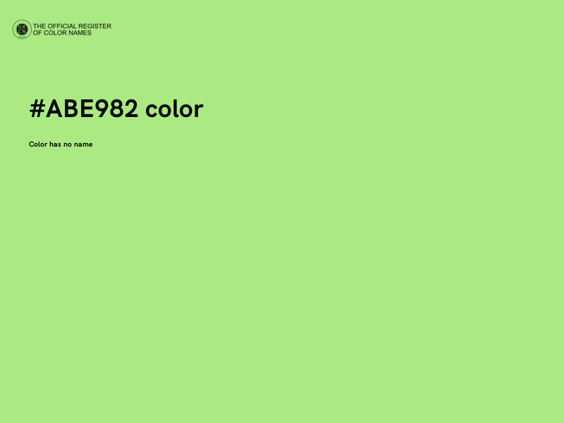 #ABE982 color image