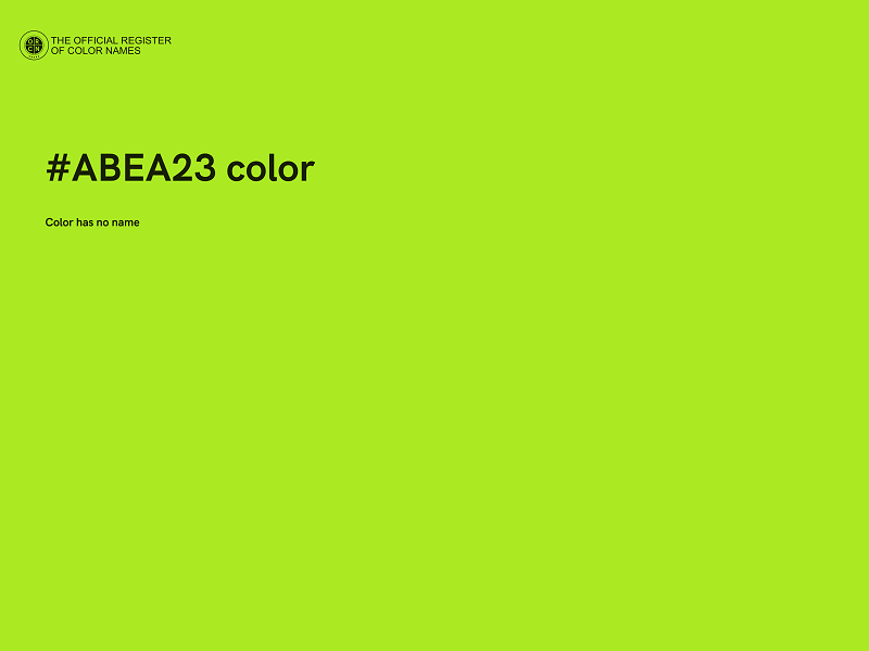 #ABEA23 color image