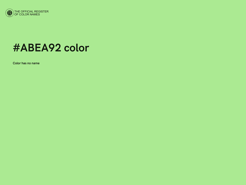 #ABEA92 color image