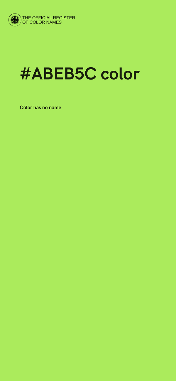 #ABEB5C color image