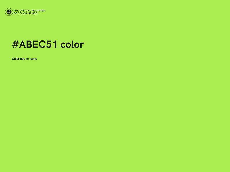 #ABEC51 color image