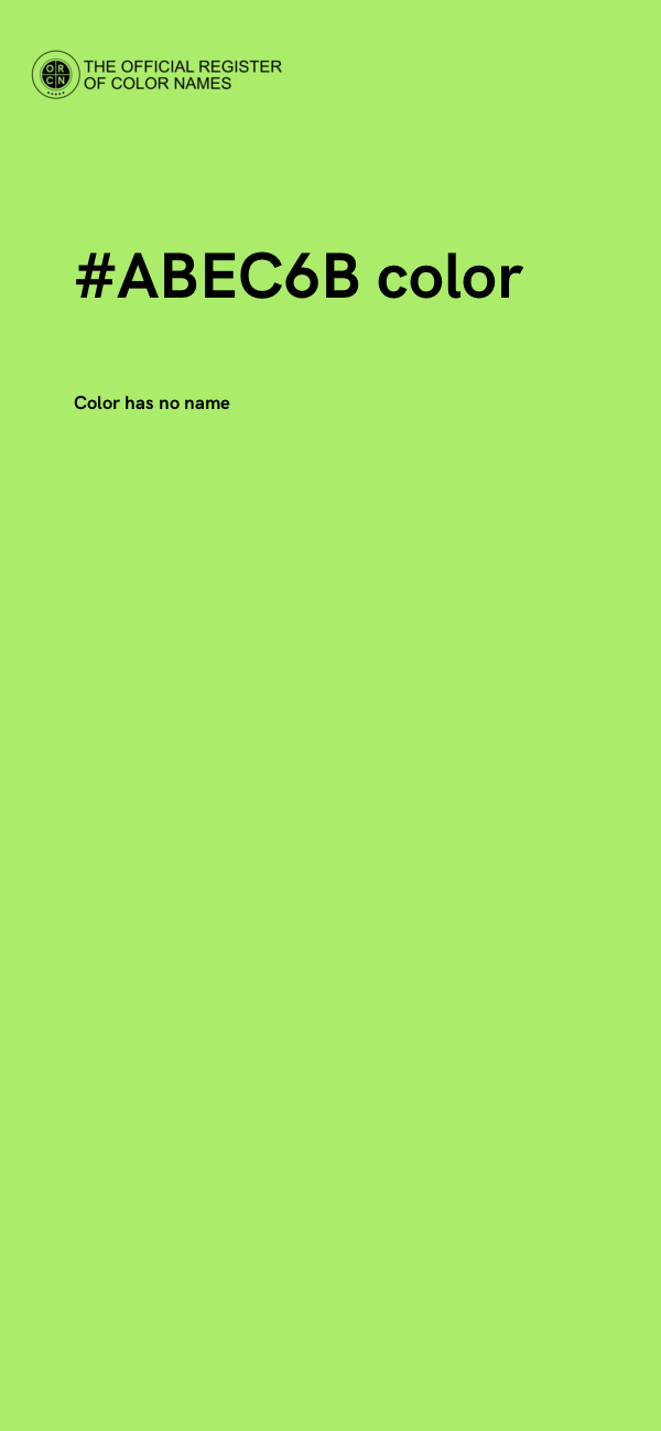 #ABEC6B color image