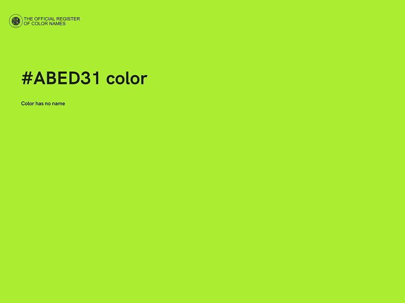 #ABED31 color image