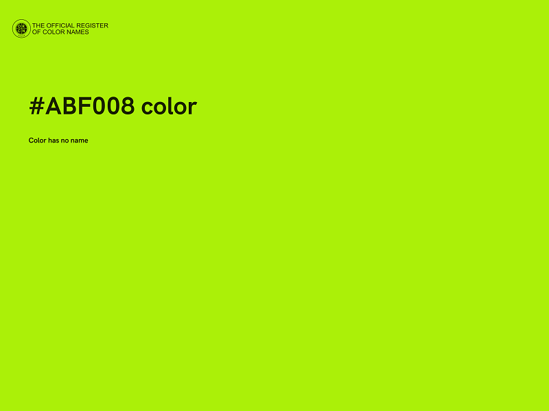 #ABF008 color image