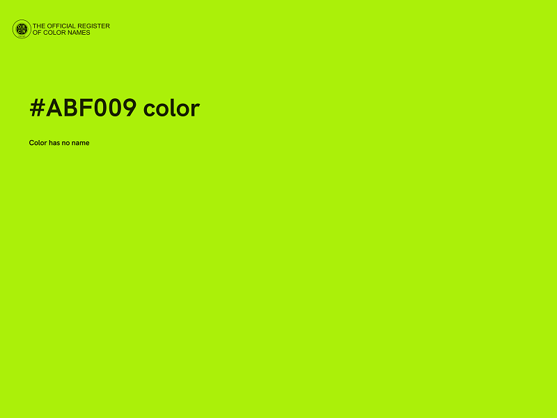 #ABF009 color image