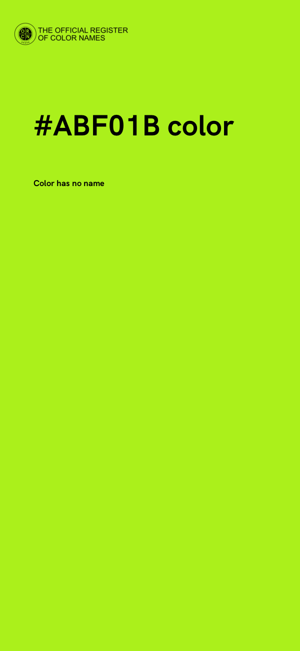 #ABF01B color image