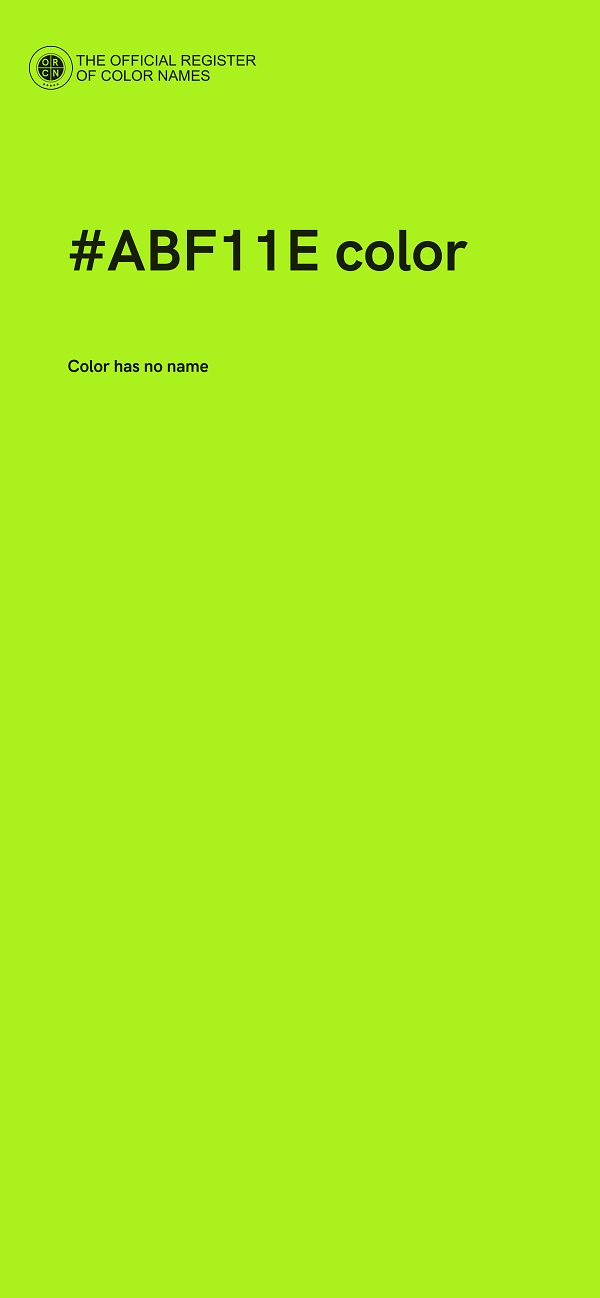 #ABF11E color image