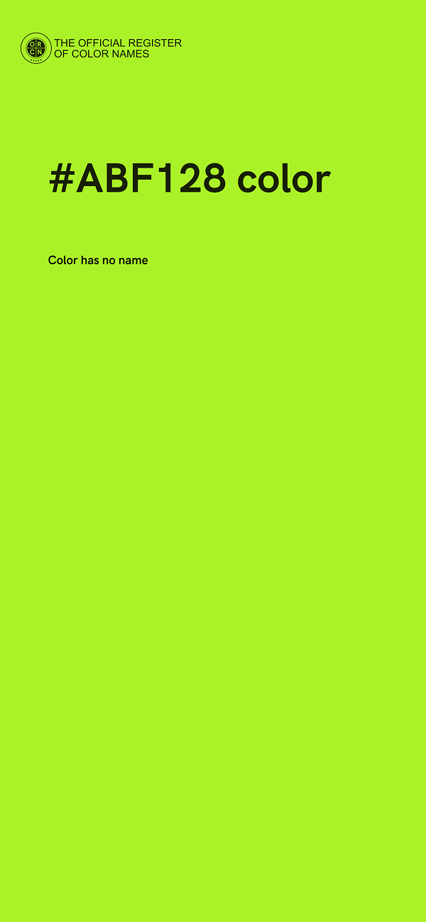 #ABF128 color image