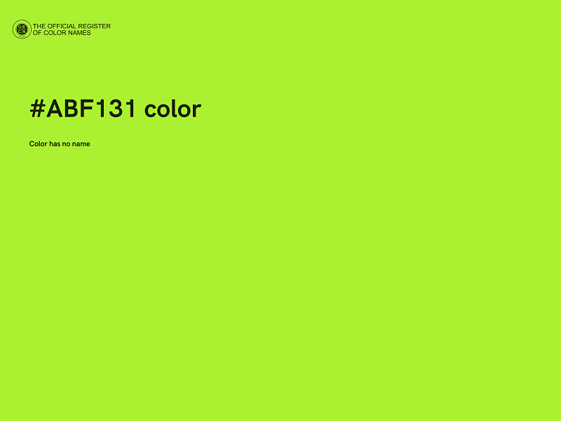 #ABF131 color image