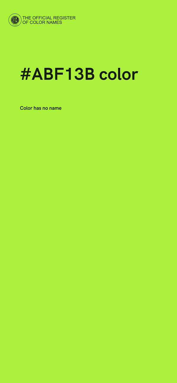 #ABF13B color image
