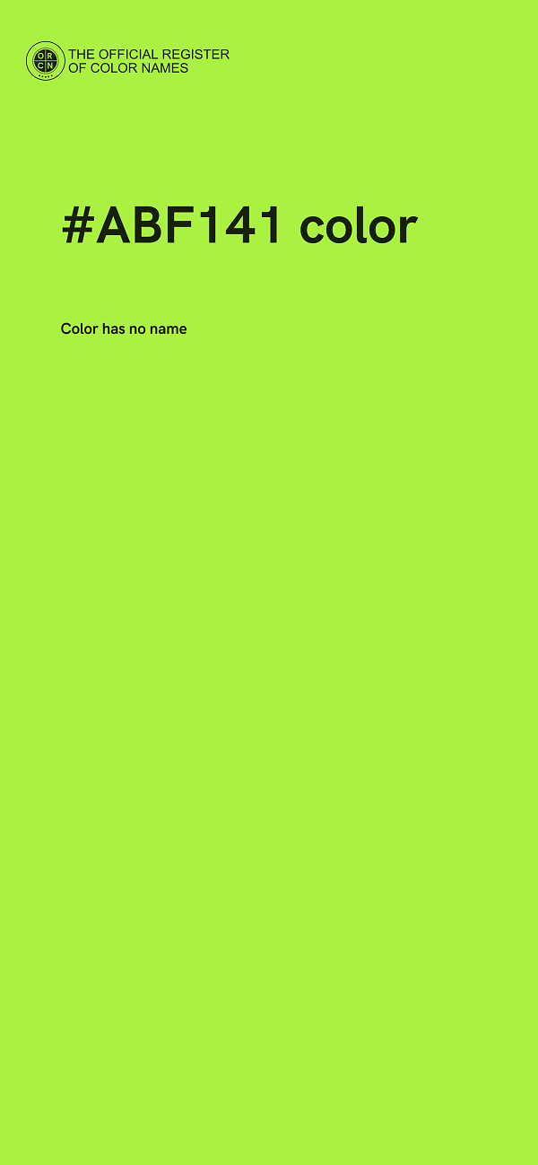 #ABF141 color image