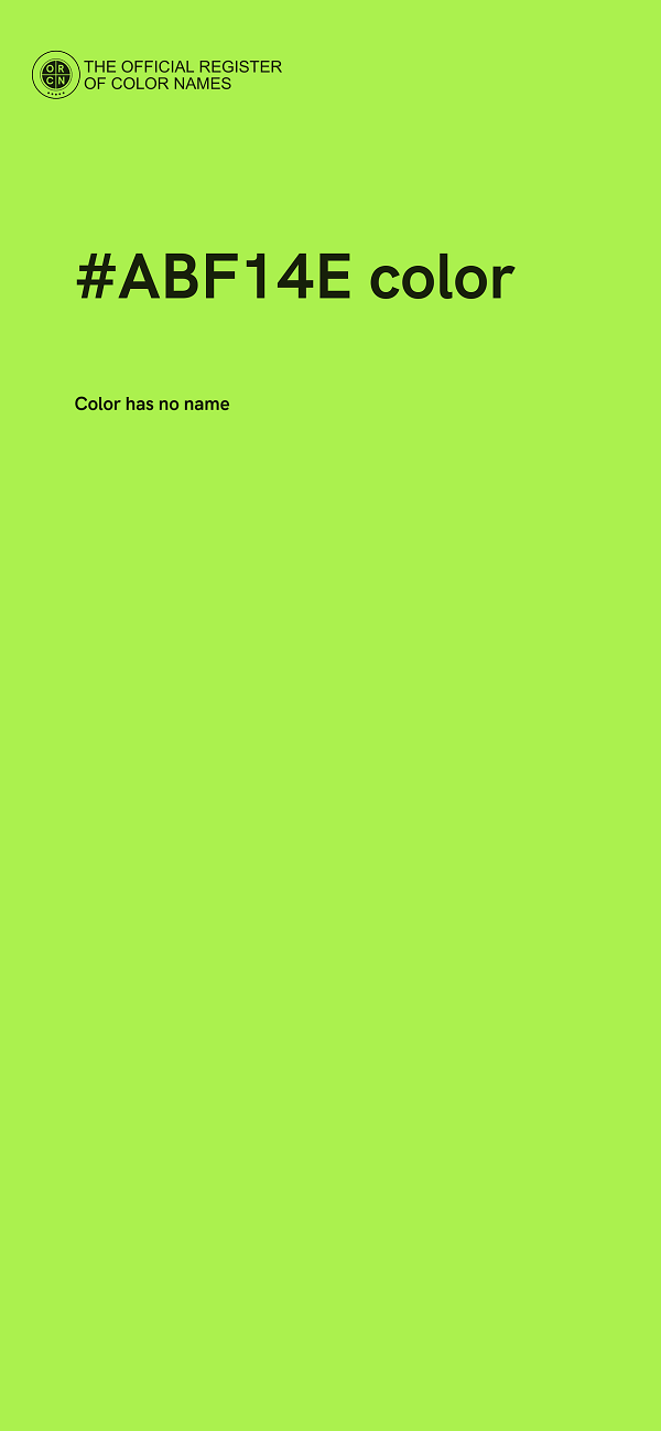 #ABF14E color image