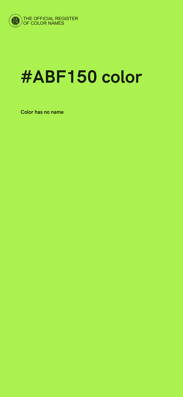 #ABF150 color image