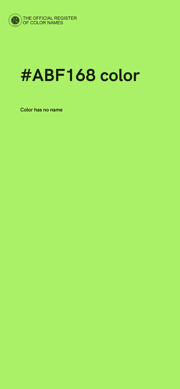 #ABF168 color image
