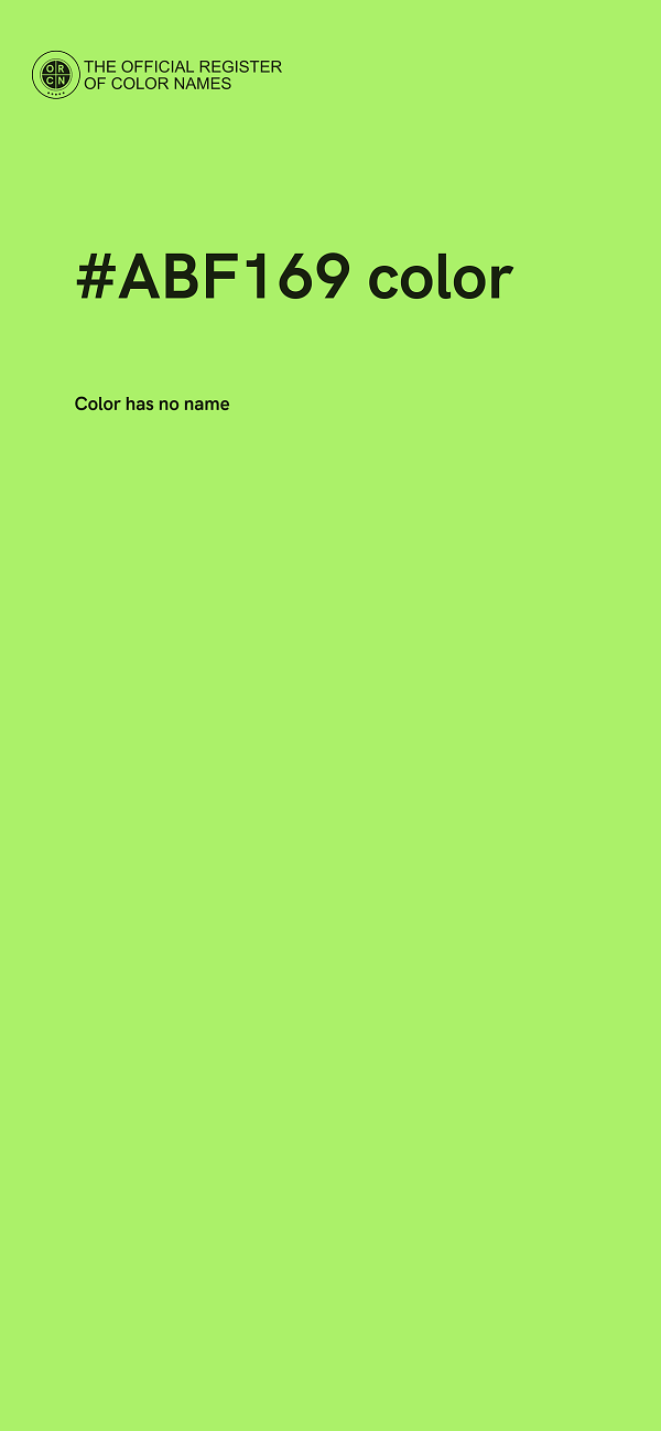 #ABF169 color image