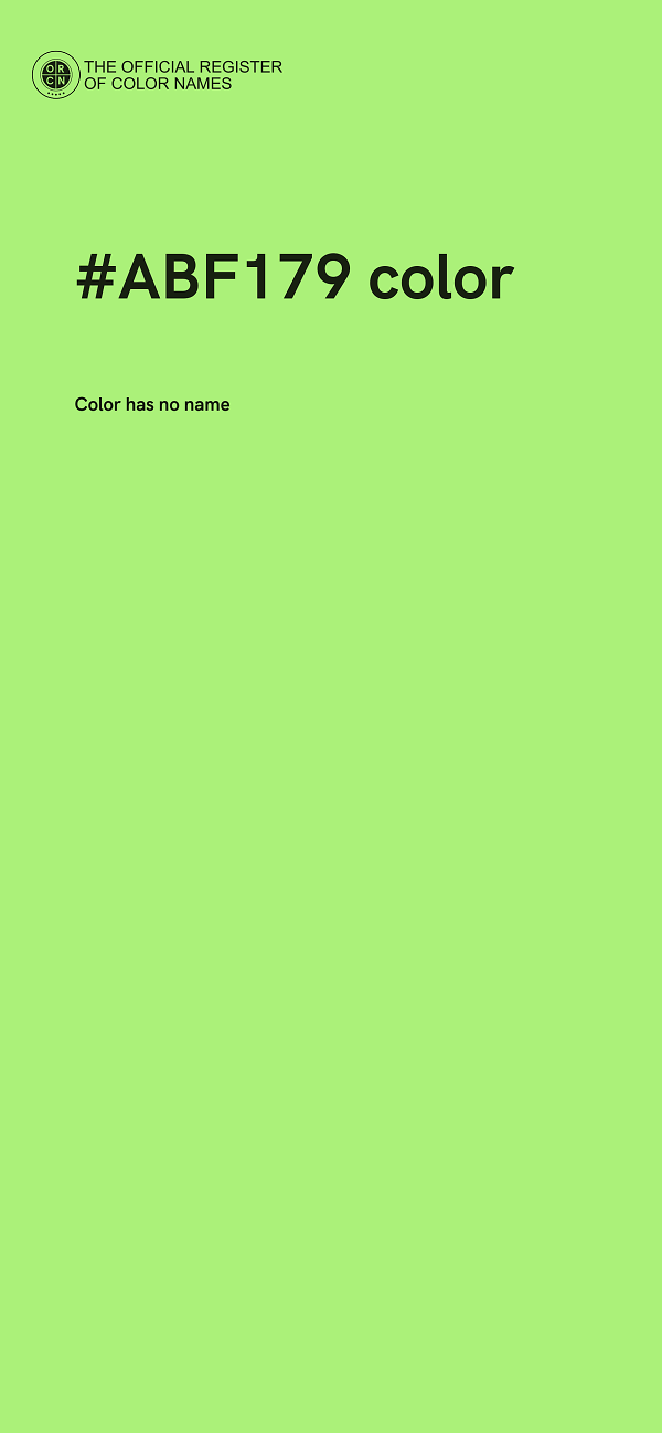 #ABF179 color image