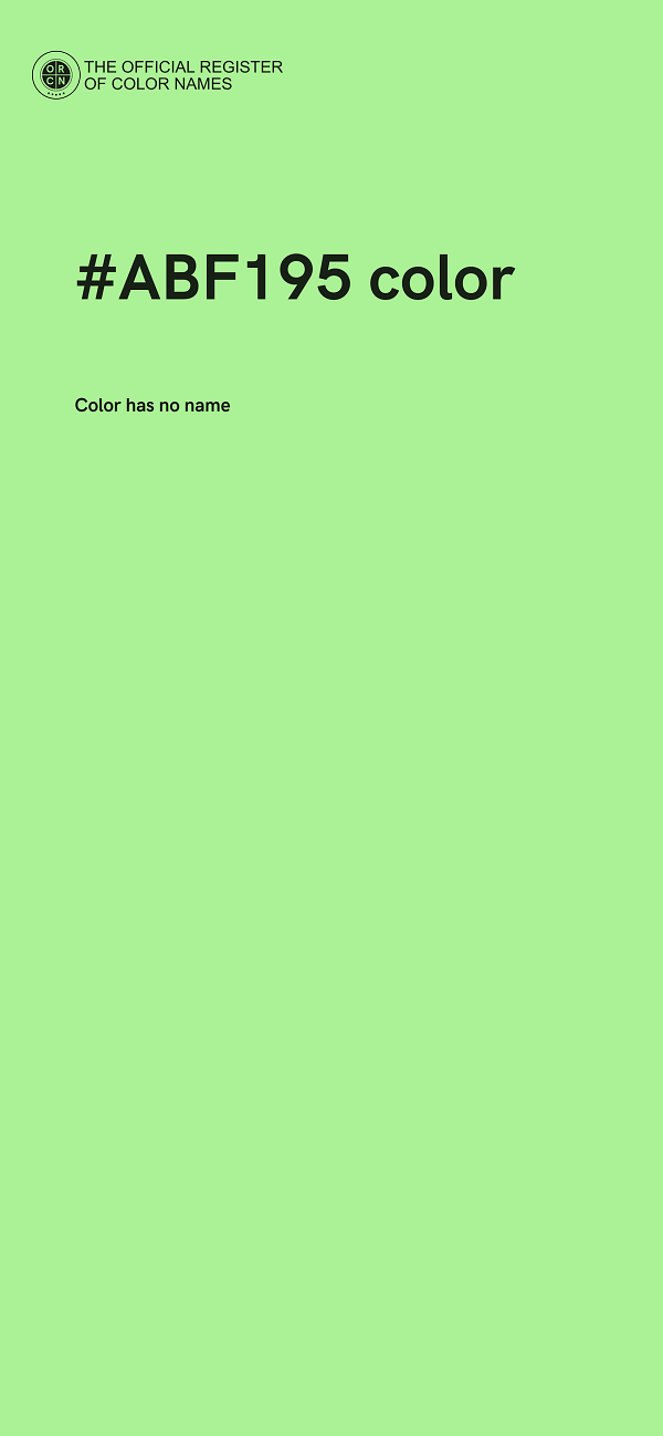 #ABF195 color image