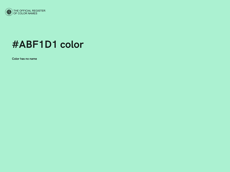 #ABF1D1 color image